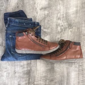 Vegan Brown Sonoma Kohls High Top Sneakers 7 BOGO